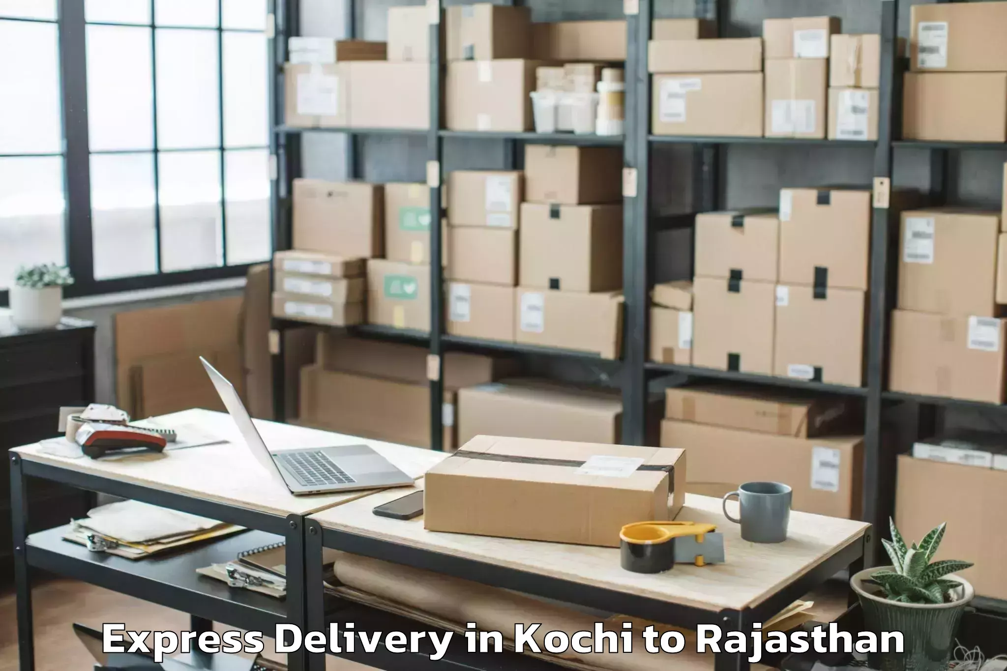 Discover Kochi to Parvatsar Express Delivery